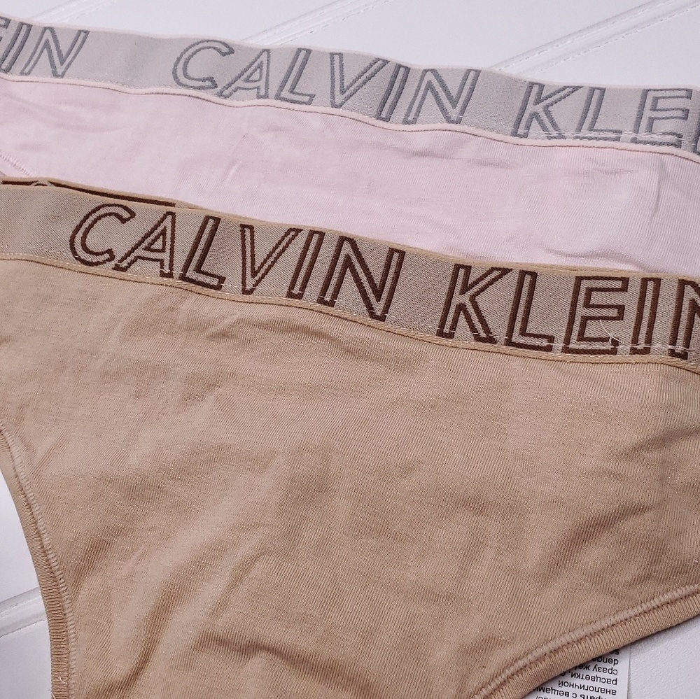 Calvin Klein Women's Thong Underwear 2PK Sz L - Picture 2 of 4